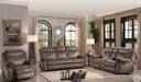 Aram Glider Reclining Chair in Dark Brown 8206NF-1 - U&U Home Budget Furniture (Carteret, NJ)