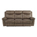 Aram Double Glider Reclining Sofa in Dark Brown 8206NF-3 - U&U Home Budget Furniture (Carteret, NJ)