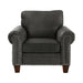 Cornelia Chair in Dark Gray 8216DG-1 - U&U Home Budget Furniture (Carteret, NJ)