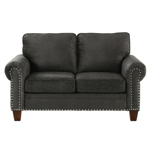 Cornelia Loveseat in Dark Gray 8216DG-2 - U&U Home Budget Furniture (Carteret, NJ)