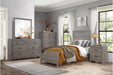 Waldorf 2 Drawer Nightstand in Dark Gray 1902-4 - U&U Home Budget Furniture (Carteret, NJ)