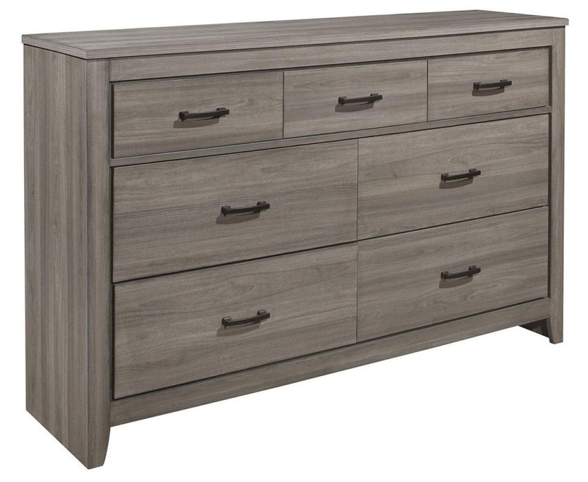 Waldorf 7 Drawer Dresser in Dark Gray 1902-5 - U&U Home Budget Furniture (Carteret, NJ)