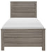 Waldorf Twin Panel Bed in Dark Gray 1902T-1* - U&U Home Budget Furniture (Carteret, NJ)