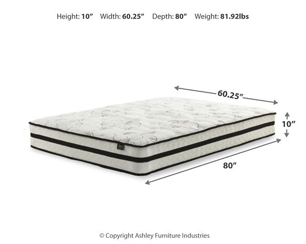 Chime 10 Inch Hybrid Mattress in a Box - U&U Home Budget Furniture (Carteret, NJ)