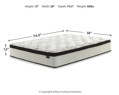 Chime 12 Inch Hybrid Mattress in a Box - U&U Home Budget Furniture (Carteret, NJ)