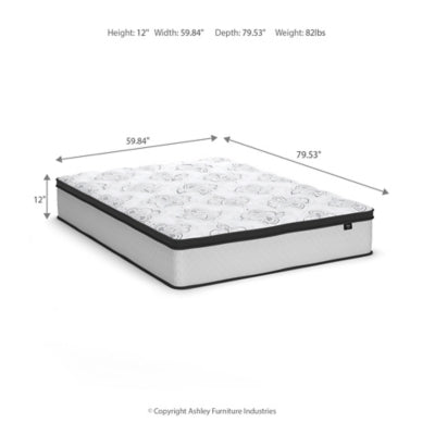 Chime 12 Inch Hybrid Mattress in a Box - U&U Home Budget Furniture (Carteret, NJ)