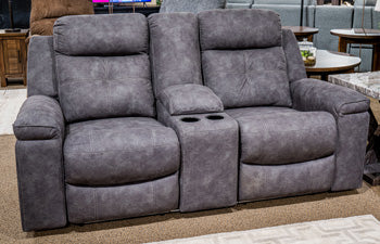 Brysonview Reclining Loveseat with Console - U&U Home Budget Furniture (Carteret, NJ)