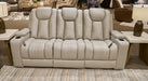 Elevate Edges Reclining Sofa with Drop Down Table - U&U Home Budget Furniture (Carteret, NJ)