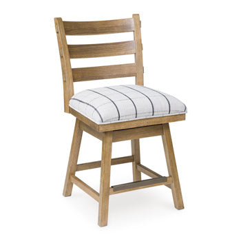 Gramburg Counter Height Swivel Barstool - U&U Home Budget Furniture (Carteret, NJ)