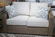 Laguna Heights Outdoor Loveseat with Cushion - U&U Home Budget Furniture (Carteret, NJ)