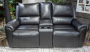 Glossmore Reclining Loveseat with Console - U&U Home Budget Furniture (Carteret, NJ)
