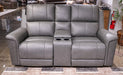 Bleckley Power Reclining Loveseat with Console - U&U Home Budget Furniture (Carteret, NJ)