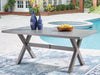 Half Moon Beach Outdoor Dining Table - U&U Home Budget Furniture (Carteret, NJ)