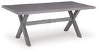 Half Moon Beach Outdoor Dining Table - U&U Home Budget Furniture (Carteret, NJ)
