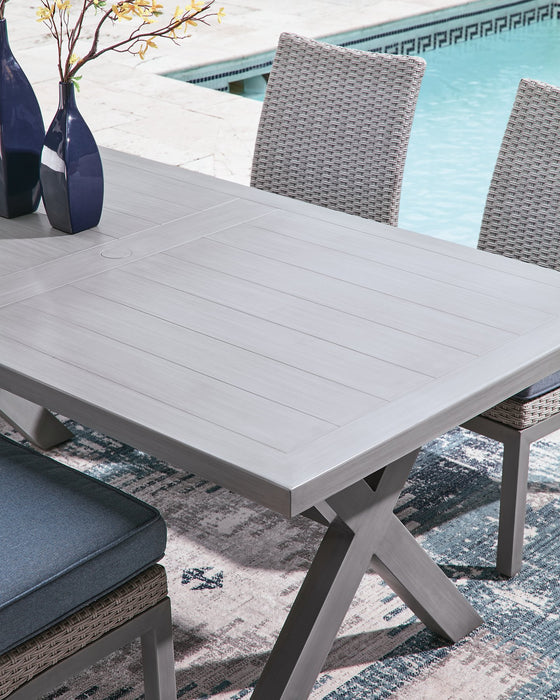 Half Moon Beach Outdoor Dining Table - U&U Home Budget Furniture (Carteret, NJ)