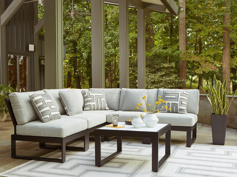 Beachloft Outdoor Seating Set - U&U Home Budget Furniture (Carteret, NJ)