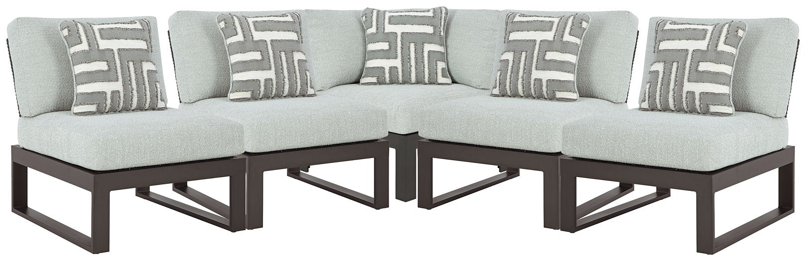Beachloft Outdoor Seating Set - U&U Home Budget Furniture (Carteret, NJ)