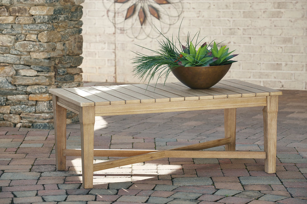 Carter Hall Outdoor Coffee Table - U&U Home Budget Furniture (Carteret, NJ)
