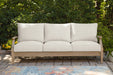 Carter Hall Outdoor Sofa with Cushion - U&U Home Budget Furniture (Carteret, NJ)