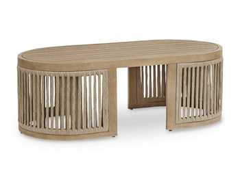 Serena Shores Outdoor Coffee Table - U&U Home Budget Furniture (Carteret, NJ)