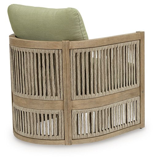Serena Shores Outdoor Lounge Chair (Set of 2) - U&U Home Budget Furniture (Carteret, NJ)
