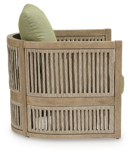 Serena Shores Outdoor Lounge Chair (Set of 2) - U&U Home Budget Furniture (Carteret, NJ)