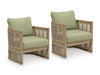 Serena Shores Outdoor Lounge Chair (Set of 2) - U&U Home Budget Furniture (Carteret, NJ)