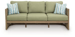 Serena Shores Outdoor Sofa with Cushion - U&U Home Budget Furniture (Carteret, NJ)
