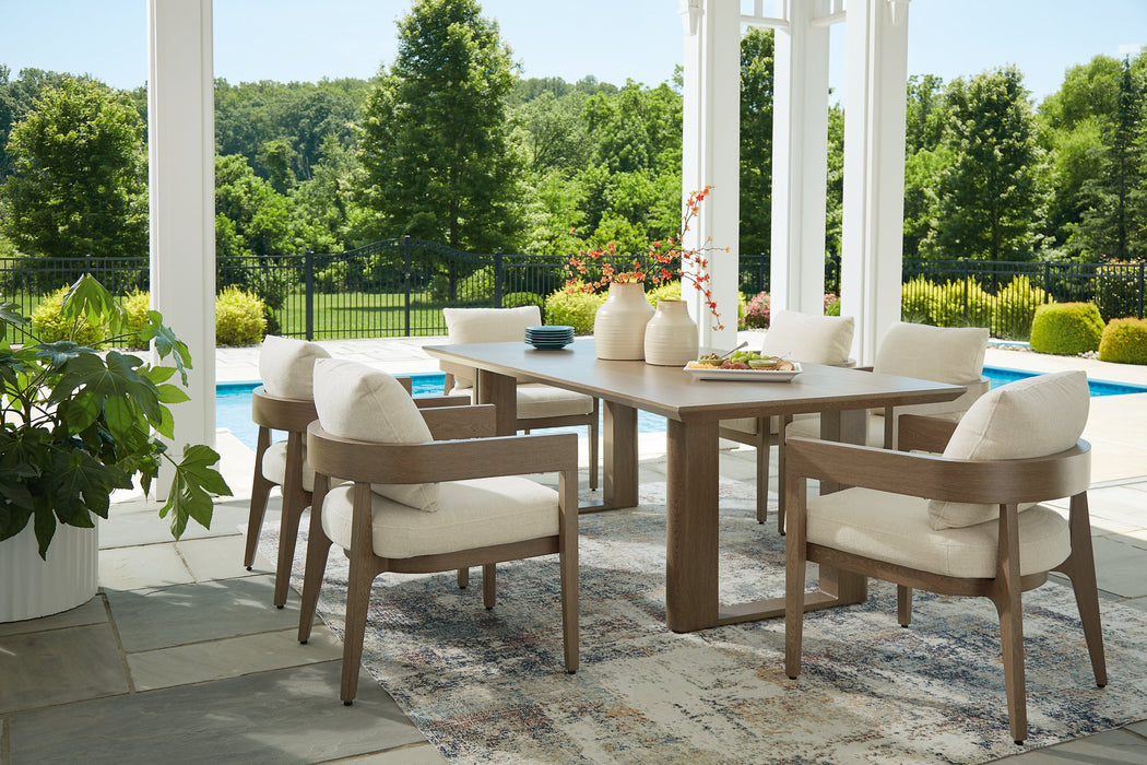 Serene Bay Outdoor Dining Set - U&U Home Budget Furniture (Carteret, NJ)