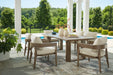 Serene Bay Outdoor Dining Set - U&U Home Budget Furniture (Carteret, NJ)
