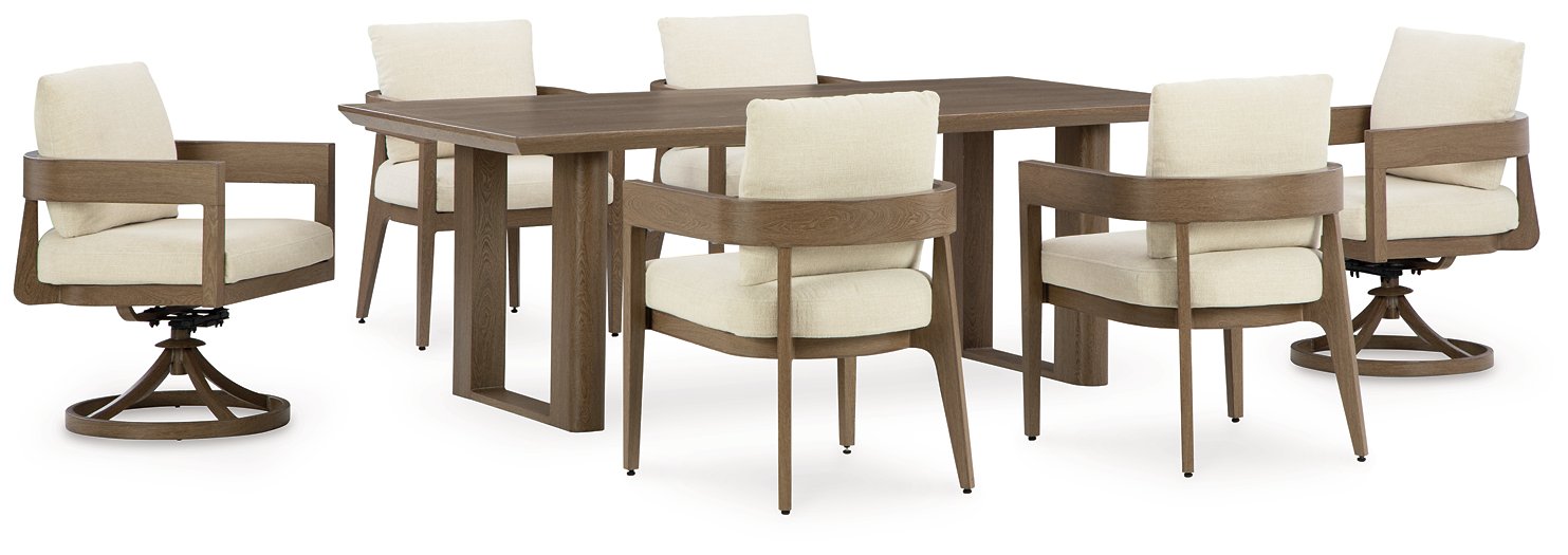 Serene Bay Outdoor Dining Set - U&U Home Budget Furniture (Carteret, NJ)