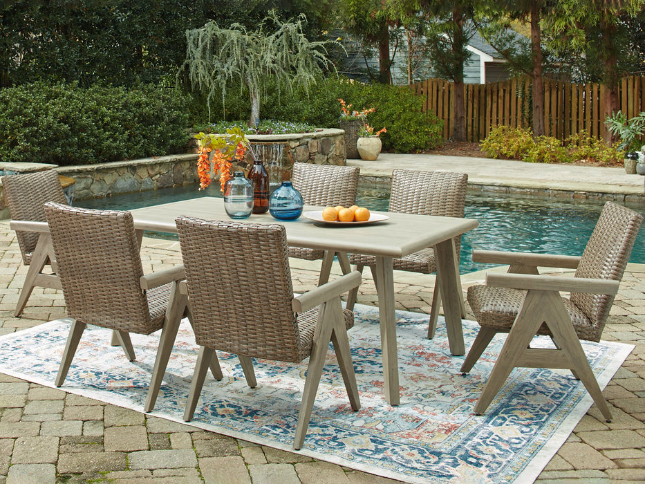 Cliff Trails Outdoor Dining Package - U&U Home Budget Furniture (Carteret, NJ)