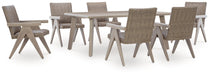 Cliff Trails Outdoor Dining Package - U&U Home Budget Furniture (Carteret, NJ)