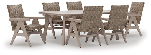 Cliff Trails Outdoor Dining Set - U&U Home Budget Furniture (Carteret, NJ)