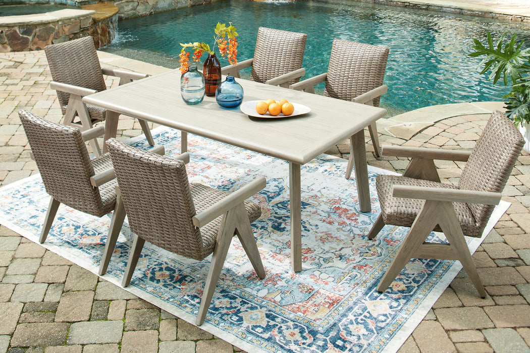 Cliff Trails Outdoor Dining Package - U&U Home Budget Furniture (Carteret, NJ)
