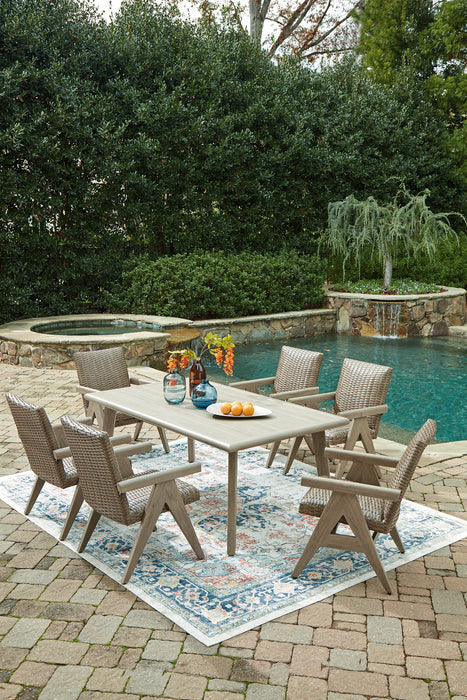 Cliff Trails Outdoor Dining Package - U&U Home Budget Furniture (Carteret, NJ)