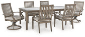 Rainier Ranch Outdoor Dining Package - U&U Home Budget Furniture (Carteret, NJ)