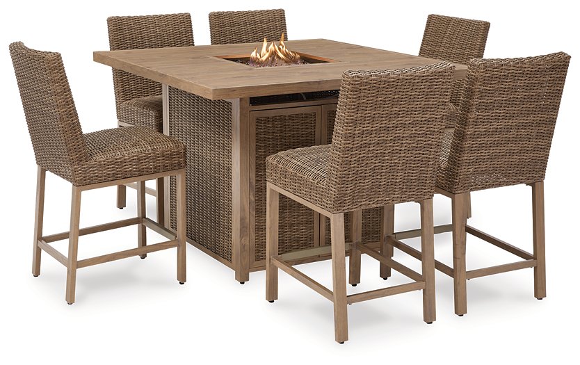 Walton Bridge Outdoor Dining Set - U&U Home Budget Furniture (Carteret, NJ)