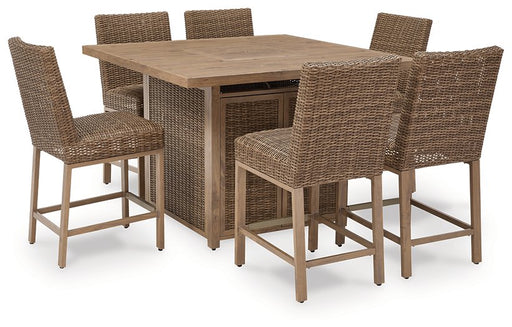 Walton Bridge Outdoor Dining Set - U&U Home Budget Furniture (Carteret, NJ)