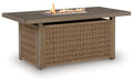 Laguna Heights Outdoor Fire Pit Table - U&U Home Budget Furniture (Carteret, NJ)