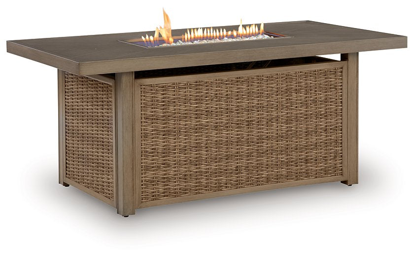 Laguna Heights Outdoor Fire Pit Table - U&U Home Budget Furniture (Carteret, NJ)