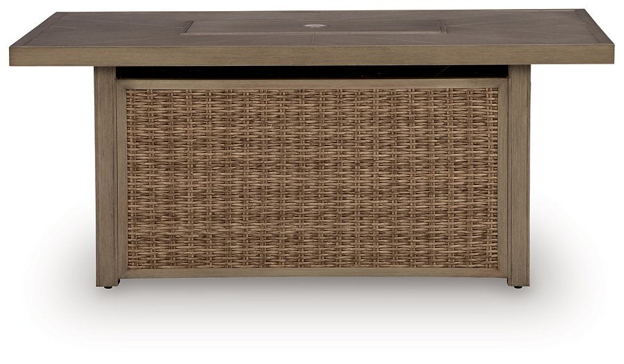 Laguna Heights Outdoor Fire Pit Table - U&U Home Budget Furniture (Carteret, NJ)