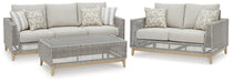 Seton Creek Outdoor Seating Set - U&U Home Budget Furniture (Carteret, NJ)