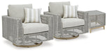 Seton Creek Outdoor Seating Set - U&U Home Budget Furniture (Carteret, NJ)