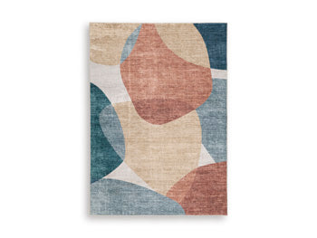 Chanleigh Washable 5' x 7' Area Rug - U&U Home Budget Furniture (Carteret, NJ)