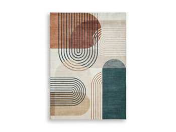 Farrendale Washable Area Rug - U&U Home Budget Furniture (Carteret, NJ)