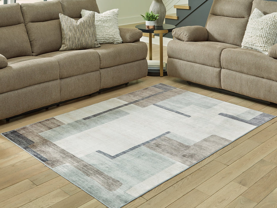 Larkport Washable Area Rug - U&U Home Budget Furniture (Carteret, NJ)