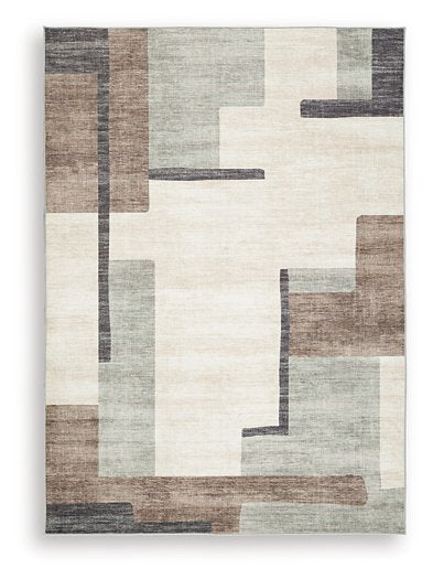 Larkport Washable Area Rug - U&U Home Budget Furniture (Carteret, NJ)