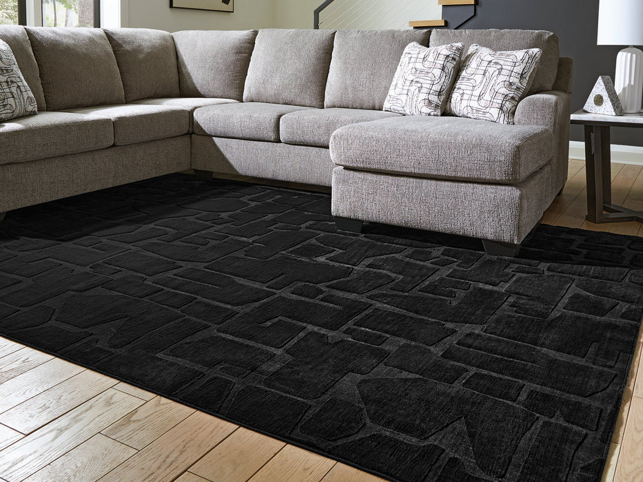 Gibbswell Washable Area Rug - U&U Home Budget Furniture (Carteret, NJ)