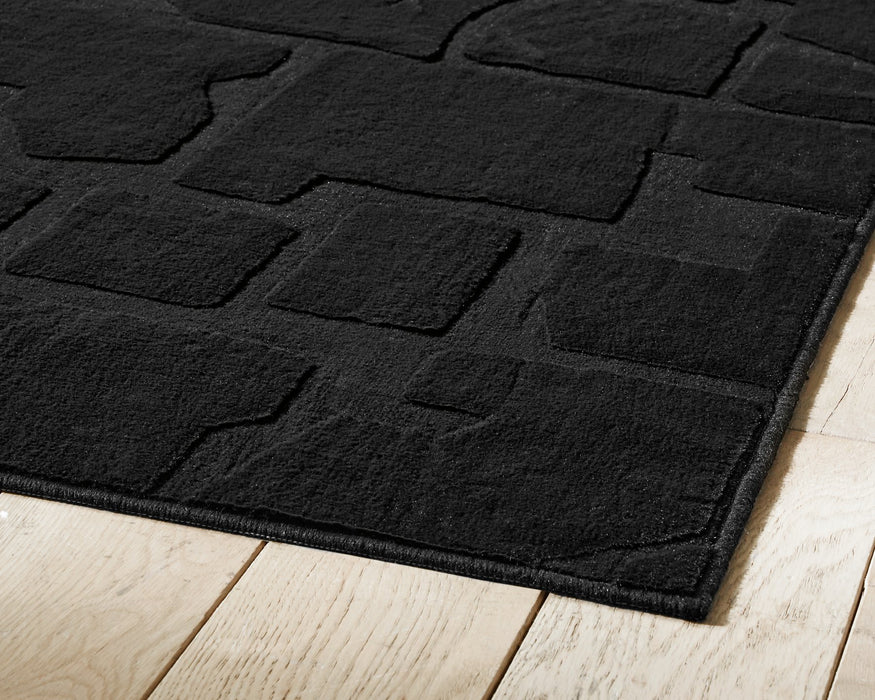 Gibbswell Washable Area Rug - U&U Home Budget Furniture (Carteret, NJ)